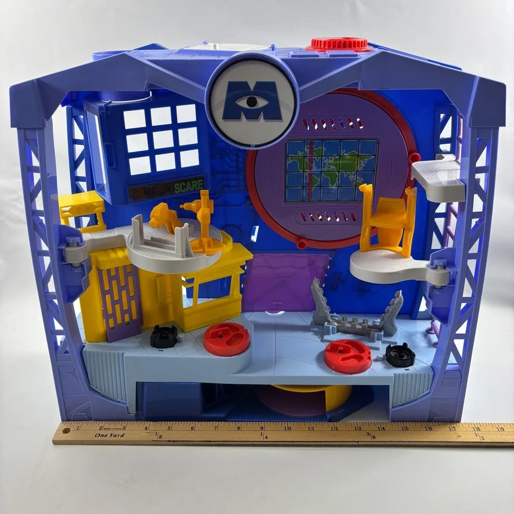 Imaginext Monsters Inc University Scare Factory Playset Sulley Mike Incomplete